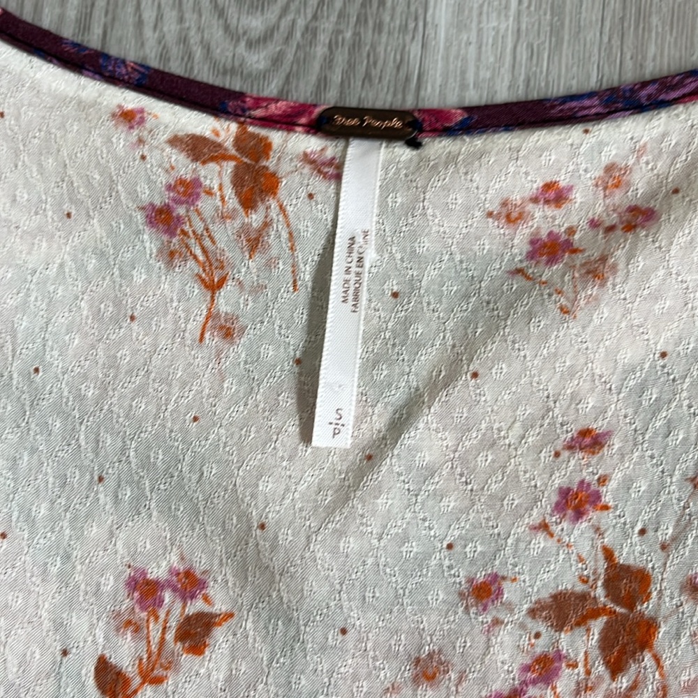 Free People Endless Love Maxi Dress Wrap Long Sleeve Patchwork Boho Women Small - Picture 12 of 16